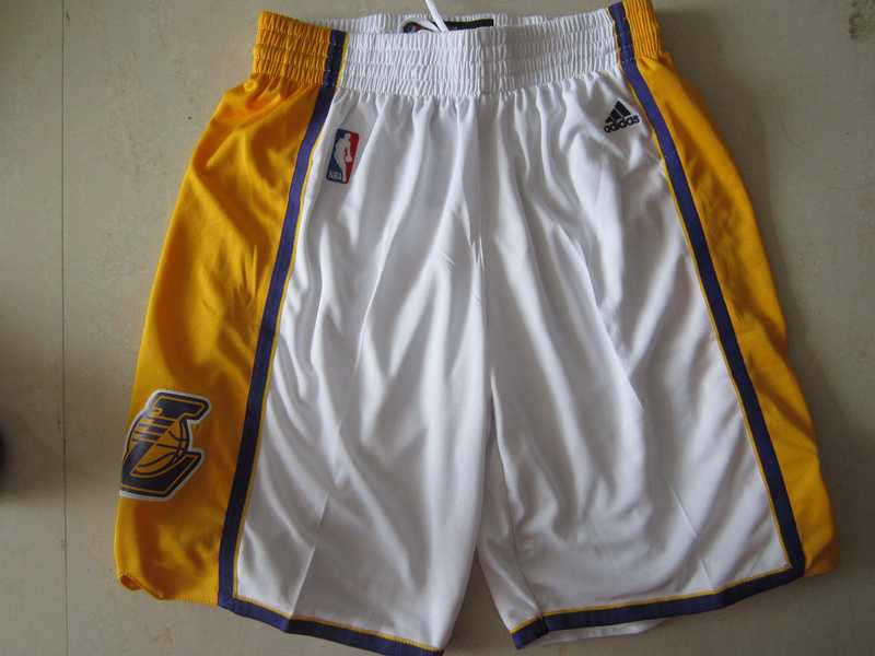 Los Angeles Lakers White Shorts (Run Small),We sell and wholesale Los Angeles Lakers White Shorts (Run Small) on line form chian!