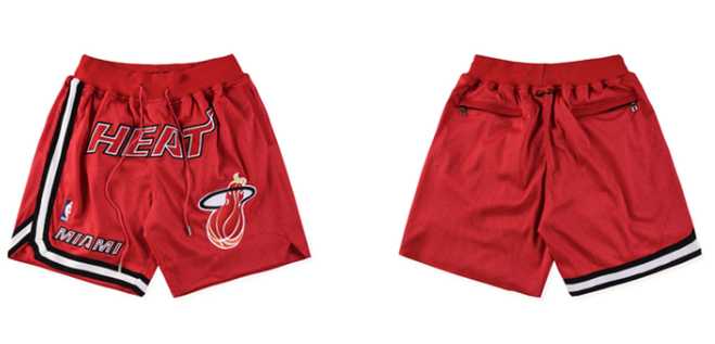 Miami Heat Red Just Don With Pocket Swingman Shorts (Run Small),We sell and wholesale Miami Heat Red Just Don With Pocket Swingman Shorts (Run Small) on line form chian!
