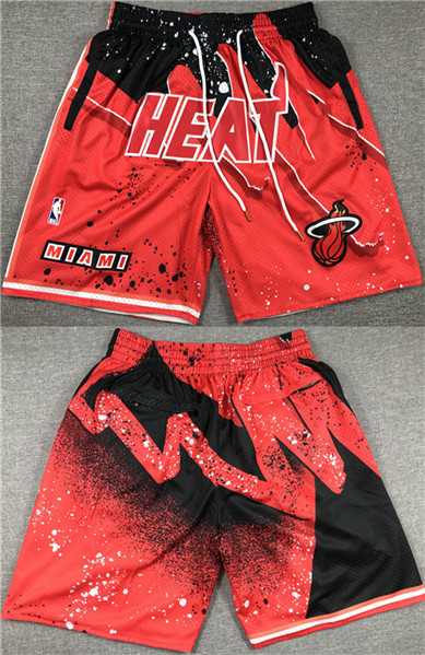Miami Heat Red Black Shorts (Run Small),We sell and wholesale Miami Heat Red Black Shorts (Run Small) on line form chian!