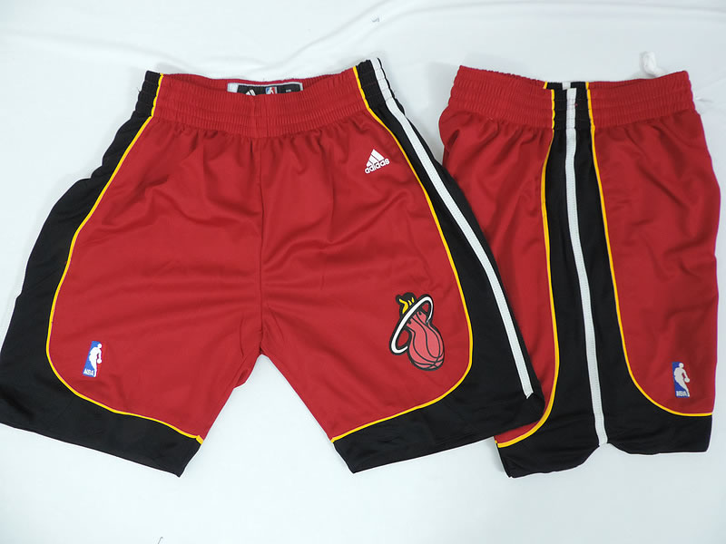 Miami Heat NBA Shorts (Run Small) Red-Black,We sell and wholesale Miami Heat NBA Shorts (Run Small) Red-Black on line form chian!