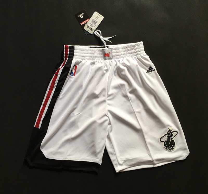 Miami Heat White Swingman Shorts (Run Small),We sell and wholesale Miami Heat White Swingman Shorts (Run Small) on line form chian!