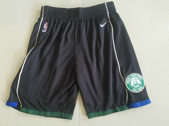 Milwaukee Bucks Black NBA Shorts (Run Small),We sell and wholesale Milwaukee Bucks Black NBA Shorts (Run Small) on line form chian!