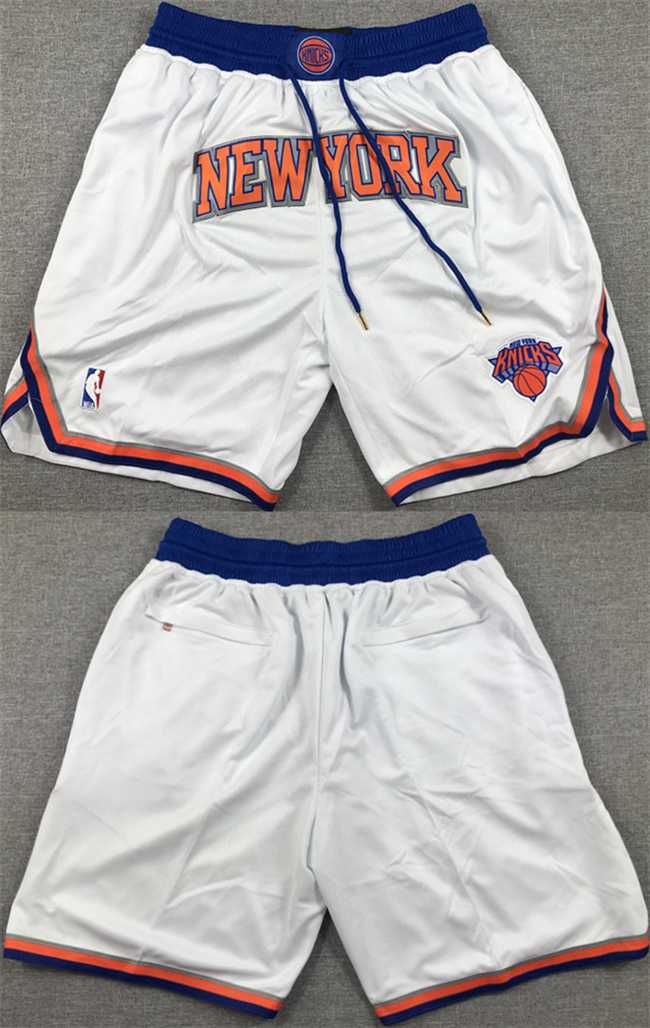 New Yok Knicks White Stitched Shorts (Run Small),We sell and wholesale New Yok Knicks White Stitched Shorts (Run Small) on line form chian!