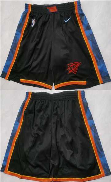 Oklahoma City Thunder Black Stitched Shorts (Run Small),We sell and wholesale Oklahoma City Thunder Black Stitched Shorts (Run Small) on line form chian!