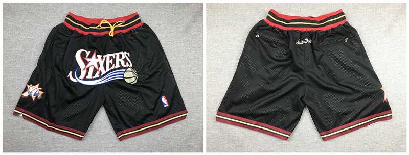 Philadelphia 76ers Black Just Don Throwback Mesh Shorts (Run Small),We sell and wholesale Philadelphia 76ers Black Just Don Throwback Mesh Shorts (Run Small) on line form chian!