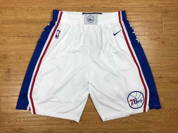Philadelphia 76ers White NBA Shorts (Run Small),We sell and wholesale Philadelphia 76ers White NBA Shorts (Run Small) on line form chian!
