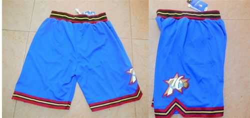 Philadelphia 76ers Blue Throwback NBA Shorts (Run Small),We sell and wholesale Philadelphia 76ers Blue Throwback NBA Shorts (Run Small) on line form chian!
