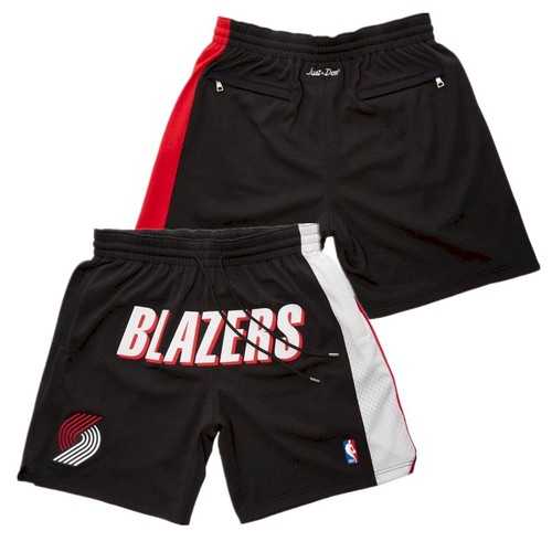 Portland Trail Blazers Black Just Don NBA Shorts (Run Small),We sell and wholesale Portland Trail Blazers Black Just Don NBA Shorts (Run Small) on line form chian!