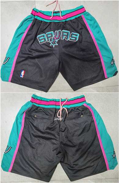 San Antonio Spurs Black Teal Shorts (Run Small),We sell and wholesale San Antonio Spurs Black Teal Shorts (Run Small) on line form chian!