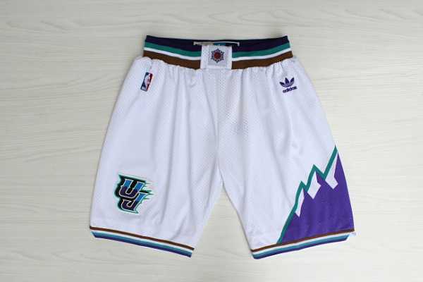 Utah Jazz White Hardwood Classics Shorts (Run Small),We sell and wholesale Utah Jazz White Hardwood Classics Shorts (Run Small) on line form chian!