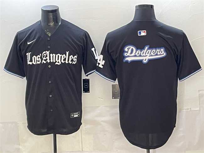 Men's Los Angeles Dodgers Team Big Logo Black 'Gothic Edition' Vapor Premier Limited Stitched Jersey Dzhi,We sell and wholesale Men's Los Angeles Dodgers Team Big Logo Black 'Gothic Edition' Vapor Premier Limited Stitched Jersey Dzhi on line form chian!