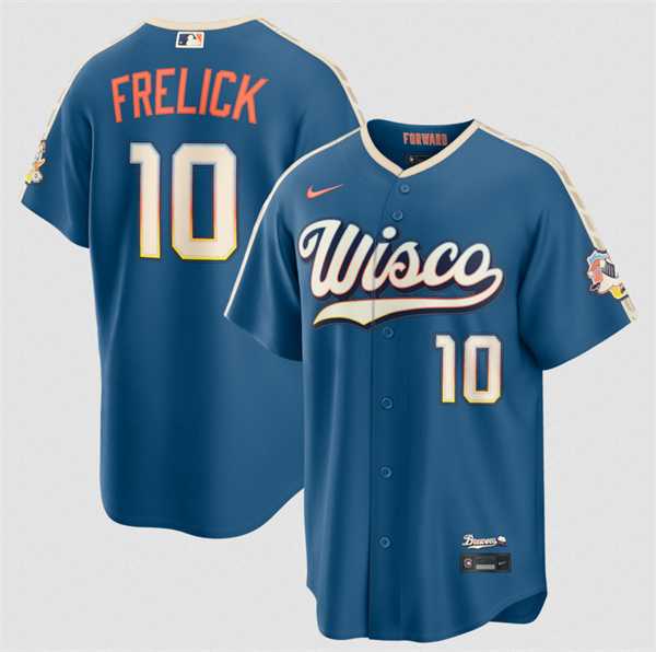 Men's Milwaukee Brewers #10 Sal Frelick Mineral Blue 2026 City Connect Stadium Stitched Stitched Jersey Dzhi,We sell and wholesale Men's Milwaukee Brewers #10 Sal Frelick Mineral Blue 2026 City Connect Stadium Stitched Stitched Jersey Dzhi on line form chian!