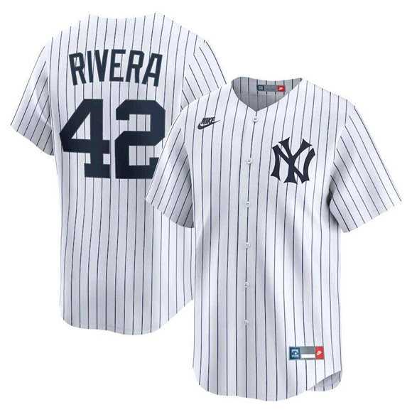 Men's New York Yankees #42 Mariano Rivera White Home Limited Stitched Jersey Dzhi,We sell and wholesale Men's New York Yankees #42 Mariano Rivera White Home Limited Stitched Jersey Dzhi on line form chian!