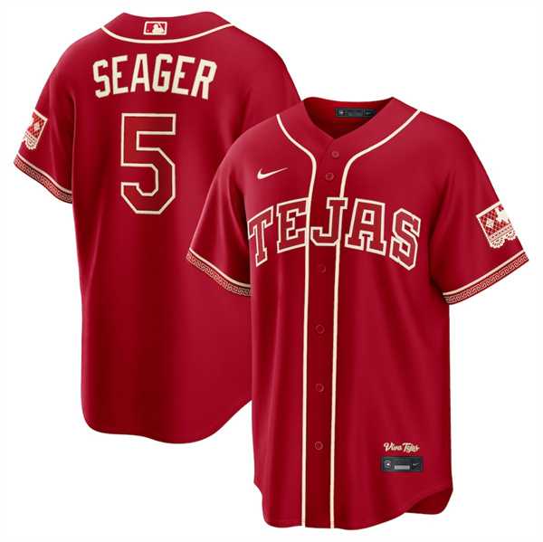 Men's Texas Rangers #5 Corey Seager Red 2026 City Connect Stadium Stitched Jersey Dzhi,We sell and wholesale Men's Texas Rangers #5 Corey Seager Red 2026 City Connect Stadium Stitched Jersey Dzhi on line form chian!