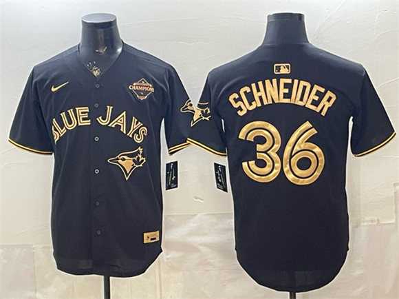 Men's Toronto Blue Jays #36 Davis Schneider Black Gold 2025 American League Champions Limited Stitched Jersey Dzhi,We sell and wholesale Men's Toronto Blue Jays #36 Davis Schneider Black Gold 2025 American League Champions Limited Stitched Jersey Dzhi on line form chian!