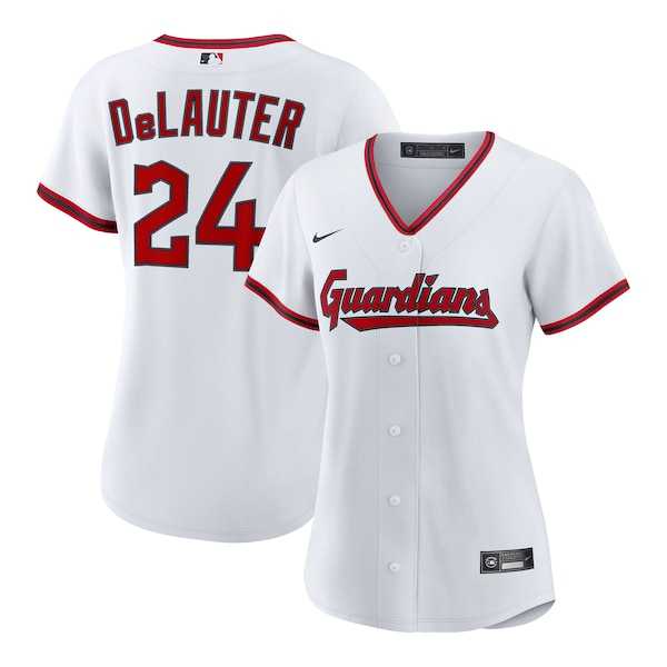 Women's Cleveland Guardians #24 Chase DeLauter Nike White Home Replica Jersey Dzhi,We sell and wholesale Women's Cleveland Guardians #24 Chase DeLauter Nike White Home Replica Jersey Dzhi on line form chian!