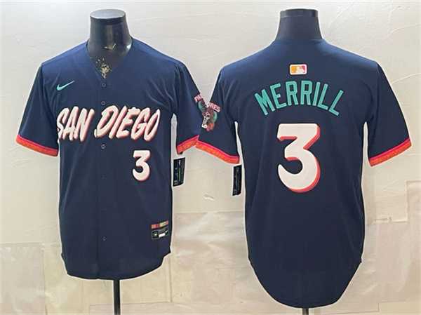 Men's San Diego Padres #3 Jackson Merrill Obsidian 2026 City Connect Limited Stitched Jersey,We sell and wholesale Men's San Diego Padres #3 Jackson Merrill Obsidian 2026 City Connect Limited Stitched Jersey on line form chian!