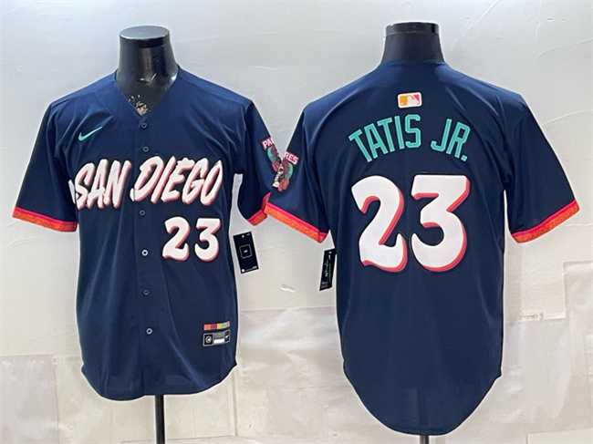 Men's San Diego Padres #23 Fernando Tatis Jr. Obsidian 2026 City Connect Limited Stitched Jersey,We sell and wholesale Men's San Diego Padres #23 Fernando Tatis Jr. Obsidian 2026 City Connect Limited Stitched Jersey on line form chian!