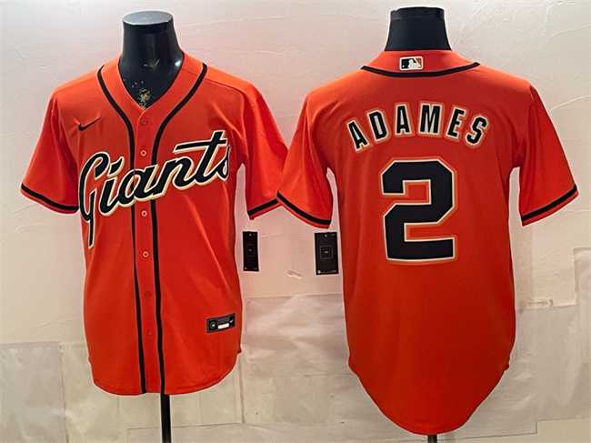 Men's San Francisco Giants #2 Willy Adames Orange Cool Base Stitched Jersey,We sell and wholesale Men's San Francisco Giants #2 Willy Adames Orange Cool Base Stitched Jersey on line form chian!