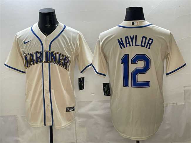 Men's Seattle Mariners #12 Josh Naylor Cream Alternate Stitched Jersey,We sell and wholesale Men's Seattle Mariners #12 Josh Naylor Cream Alternate Stitched Jersey on line form chian!