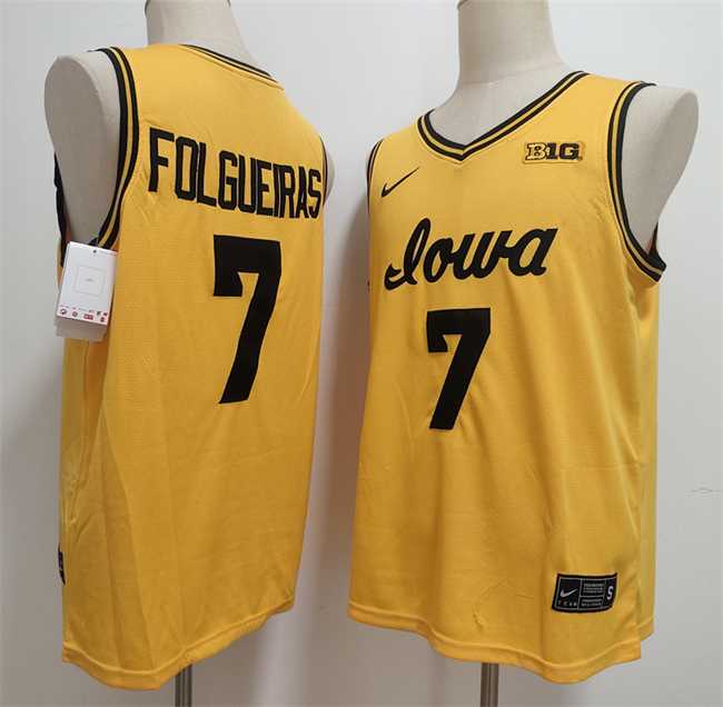 Men's Iowa Hawkeyes #7 Alvaro Folgueiras Yellow Stitched Jersey,We sell and wholesale Men's Iowa Hawkeyes #7 Alvaro Folgueiras Yellow Stitched Jersey on line form chian!