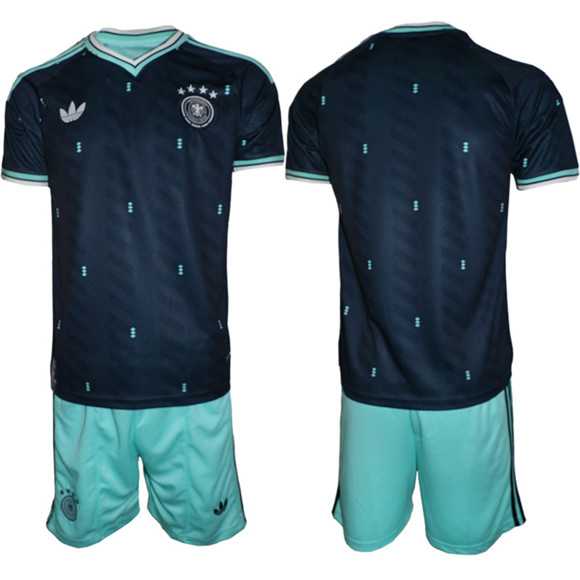 Men's Germany Blank Navy 2026 Away Soccer Jersey Suit,We sell and wholesale Men's Germany Blank Navy 2026 Away Soccer Jersey Suit on line form chian!
