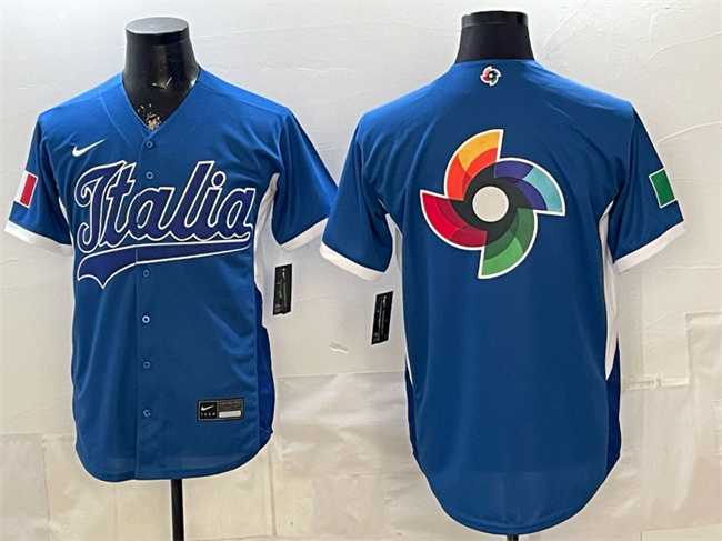 Men's Italy Blue 2026 World Baseball Classic Big Logo Home Stadium Stitched Jersey,We sell and wholesale Men's Italy Blue 2026 World Baseball Classic Big Logo Home Stadium Stitched Jersey on line form chian!