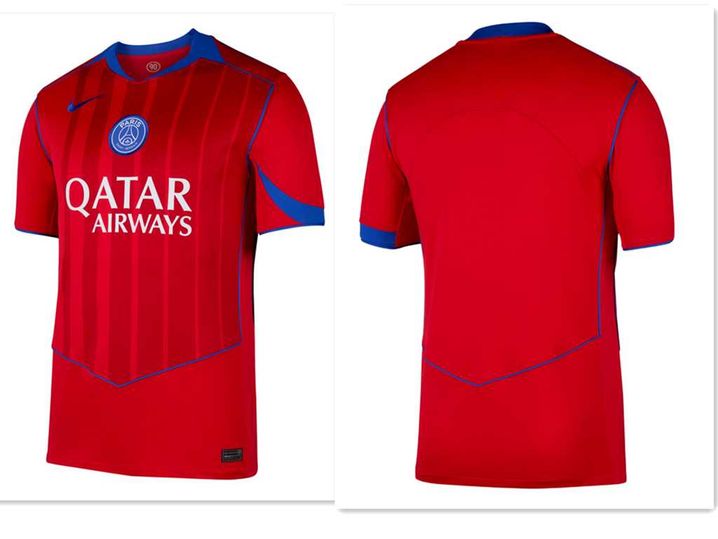 Men's Nike Paris Saint-Germain Red 3rd 2025-2026 Shirt,We sell and wholesale Men's Nike Paris Saint-Germain Red 3rd 2025-2026 Shirt on line form chian!