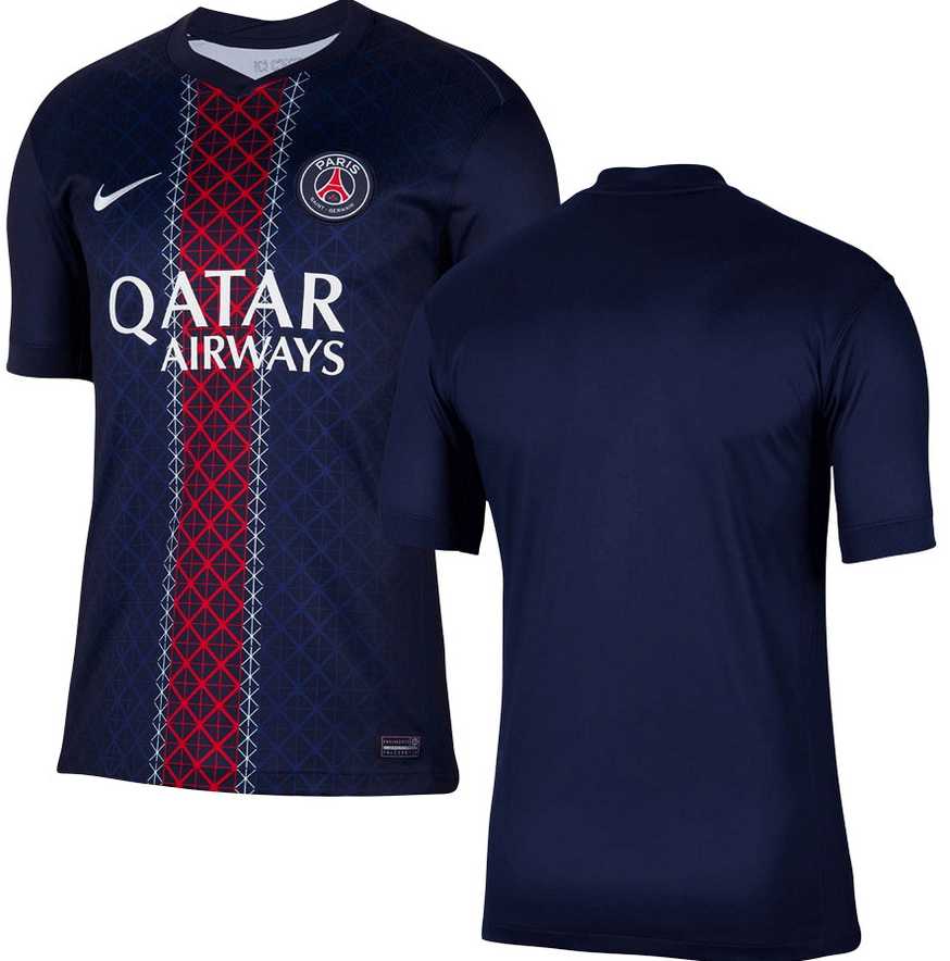 Men's Nike Paris Saint-Germain Navy Blue Home 2025-2026 Shirt,We sell and wholesale Men's Nike Paris Saint-Germain Navy Blue Home 2025-2026 Shirt on line form chian!
