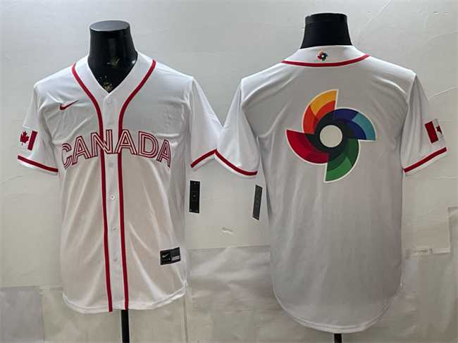 Men's Canada White 2026 World Baseball Classic Big Logo Home Stadium Stitched Jersey,We sell and wholesale Men's Canada White 2026 World Baseball Classic Big Logo Home Stadium Stitched Jersey on line form chian!