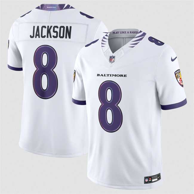 Men's Baltimore Ravens #8 Lamar Jackson White 2026 F.U.S.E. Vapor Stitched Limited Jersey Dzhi,We sell and wholesale Men's Baltimore Ravens #8 Lamar Jackson White 2026 F.U.S.E. Vapor Stitched Limited Jersey Dzhi on line form chian!