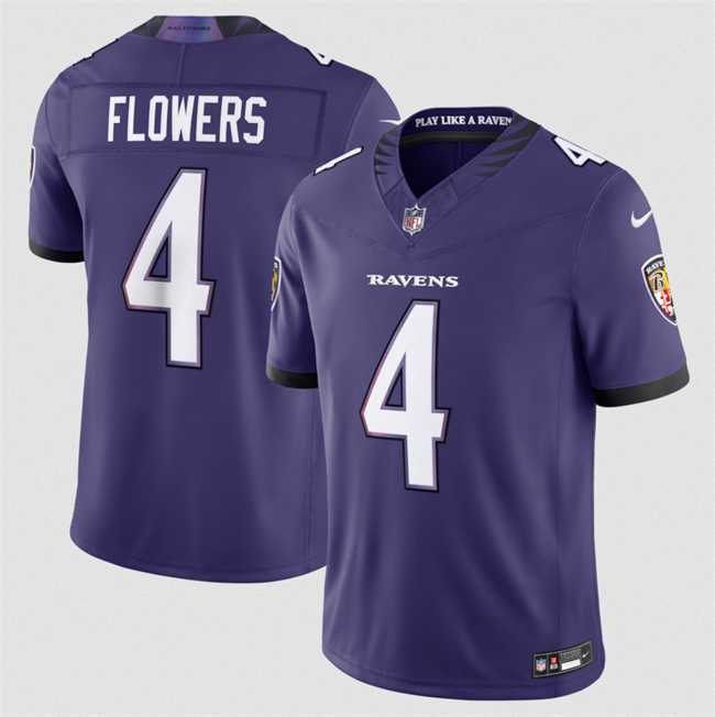 Men's Baltimore Ravens #4 Zay Flowers Purple 2026 F.U.S.E Vapor Stitched Limited Jersey Dzhi,We sell and wholesale Men's Baltimore Ravens #4 Zay Flowers Purple 2026 F.U.S.E Vapor Stitched Limited Jersey Dzhi on line form chian!