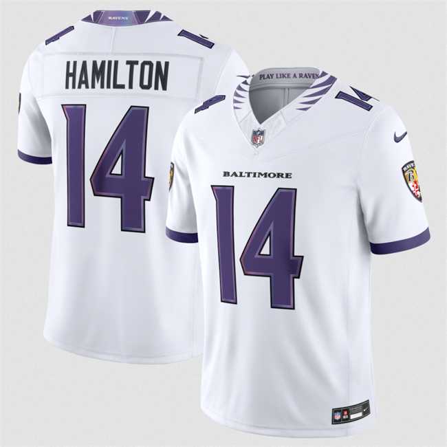 Men's Baltimore Ravens #14 Kyle Hamilton White 2026 F.U.S.E. Stitched Vapor Limited Jersey Dzhi,We sell and wholesale Men's Baltimore Ravens #14 Kyle Hamilton White 2026 F.U.S.E. Stitched Vapor Limited Jersey Dzhi on line form chian!