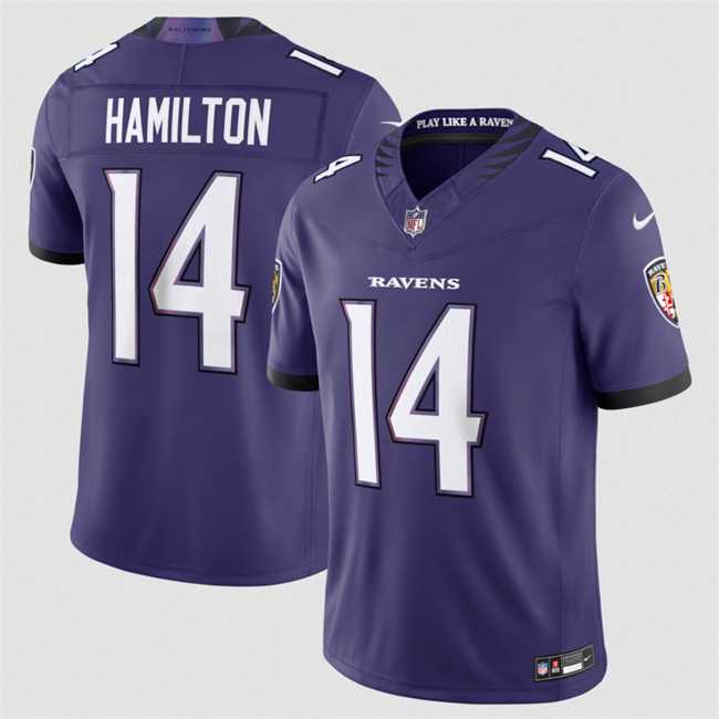 Men's Baltimore Ravens #14 Kyle Hamilton Purple 2026 F.U.S.E Vapor Stitched Limited Jersey Dzhi,We sell and wholesale Men's Baltimore Ravens #14 Kyle Hamilton Purple 2026 F.U.S.E Vapor Stitched Limited Jersey Dzhi on line form chian!