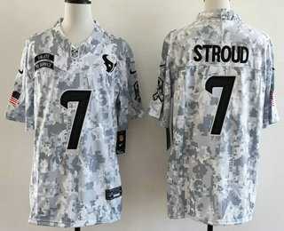 Men's Houston Texans #7 CJ Stroud Limited Arctic Camo 2024 Salute to Service Jersey Dzhi,We sell and wholesale Men's Houston Texans #7 CJ Stroud Limited Arctic Camo 2024 Salute to Service Jersey Dzhi on line form chian!