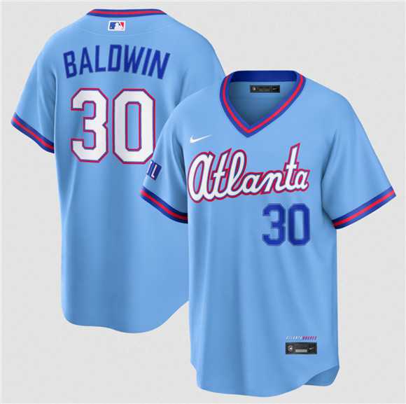 Men's Atlanta Braves #30 Drake Baldwin Powder Blue 2026 City Connect Stadium Stitched Jersey Dzhi,We sell and wholesale Men's Atlanta Braves #30 Drake Baldwin Powder Blue 2026 City Connect Stadium Stitched Jersey Dzhi on line form chian!