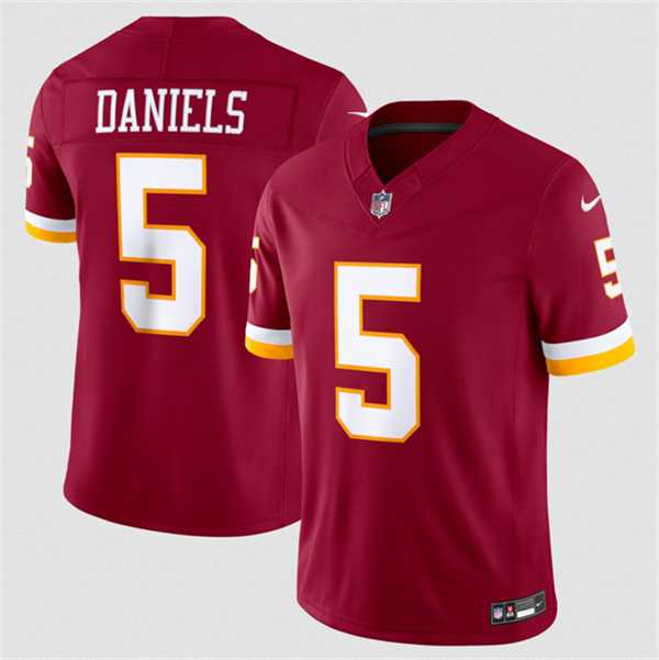 Men's Washington Commanders #5 Jayden Daniels Burgundy 2026 F.U.S.E. Vapor Limited Stitched Jersey Dzhi,We sell and wholesale Men's Washington Commanders #5 Jayden Daniels Burgundy 2026 F.U.S.E. Vapor Limited Stitched Jersey Dzhi on line form chian!