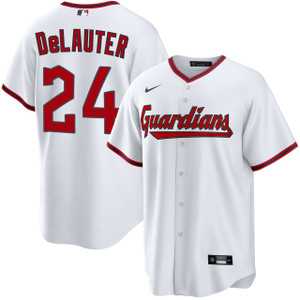 Men's Cleveland Guardians #24 Chase DeLauter White Cool Base Limited Stitched Jersey Dzhi,We sell and wholesale Men's Cleveland Guardians #24 Chase DeLauter White Cool Base Limited Stitched Jersey Dzhi on line form chian!