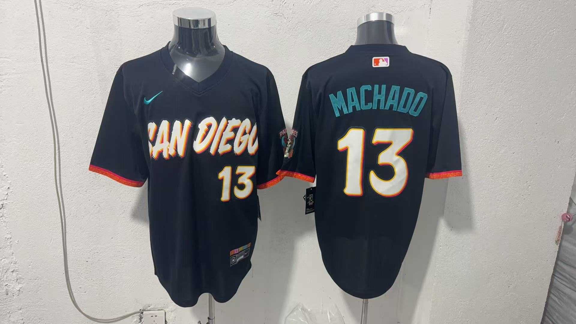 Men's San Diego Padres #13 Manny Machado Black 2026 City Connect Stadium Jersey,We sell and wholesale Men's San Diego Padres #13 Manny Machado Black 2026 City Connect Stadium Jersey on line form chian!