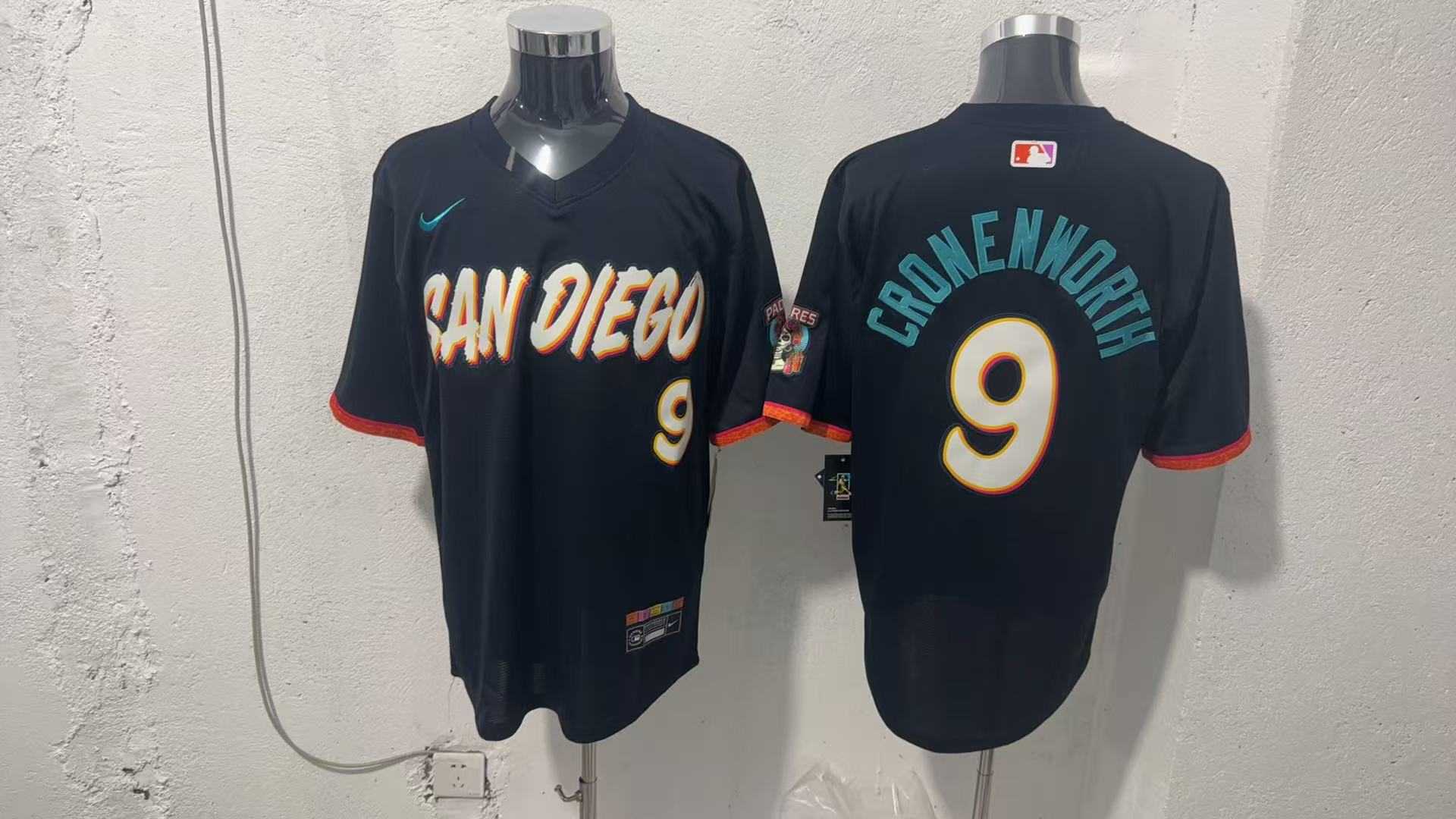 Men's San Diego Padres #9 Jake Cronenworth Black 2026 City Connect Stadium Jersey,We sell and wholesale Men's San Diego Padres #9 Jake Cronenworth Black 2026 City Connect Stadium Jersey on line form chian!