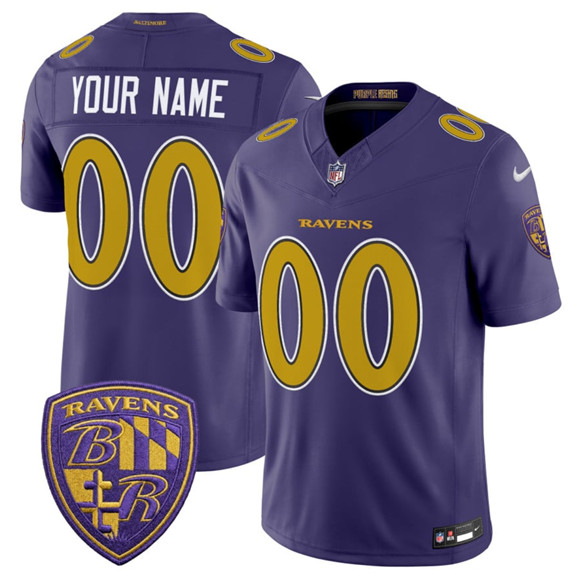 Men's Baltimore Ravens Active Player Custom Purple 2026 F.U.S.E. Alternate Vapor Limited Football Stitched Jersey,We sell and wholesale Men's Baltimore Ravens Active Player Custom Purple 2026 F.U.S.E. Alternate Vapor Limited Football Stitched Jersey on line form chian!