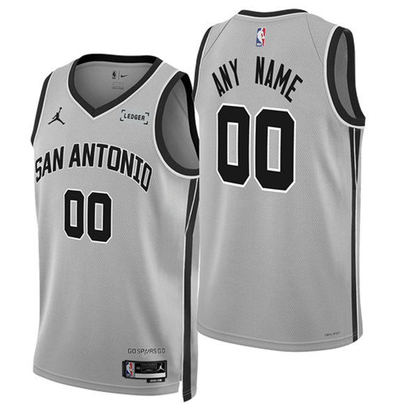 Men's San Antonio Spurs ActiVE Player Custom Silver 2025-26 Statement Edition Stitched Basketball Jersey,We sell and wholesale Men's San Antonio Spurs ActiVE Player Custom Silver 2025-26 Statement Edition Stitched Basketball Jersey on line form chian!