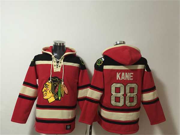 Men's Chicago Blackhawks #88 Patrick Kane Red Lace-Up Pullover Hoodie,We sell and wholesale Men's Chicago Blackhawks #88 Patrick Kane Red Lace-Up Pullover Hoodie on line form chian!