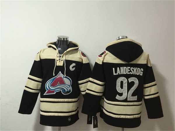Men's Colorado Avalanche #92 Gabriel Landeskog Black All Stitched Sweatshirt Hoodie,We sell and wholesale Men's Colorado Avalanche #92 Gabriel Landeskog Black All Stitched Sweatshirt Hoodie on line form chian!