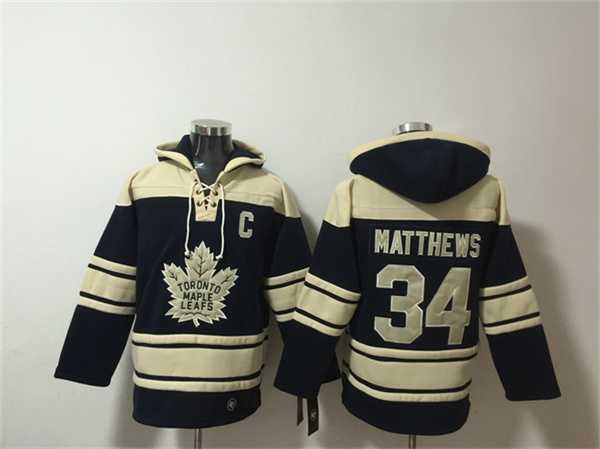 Men's Toronto Maple Leafs #34 Auston Matthews Black All Stitched Sweatshirt Hoodie,We sell and wholesale Men's Toronto Maple Leafs #34 Auston Matthews Black All Stitched Sweatshirt Hoodie on line form chian!