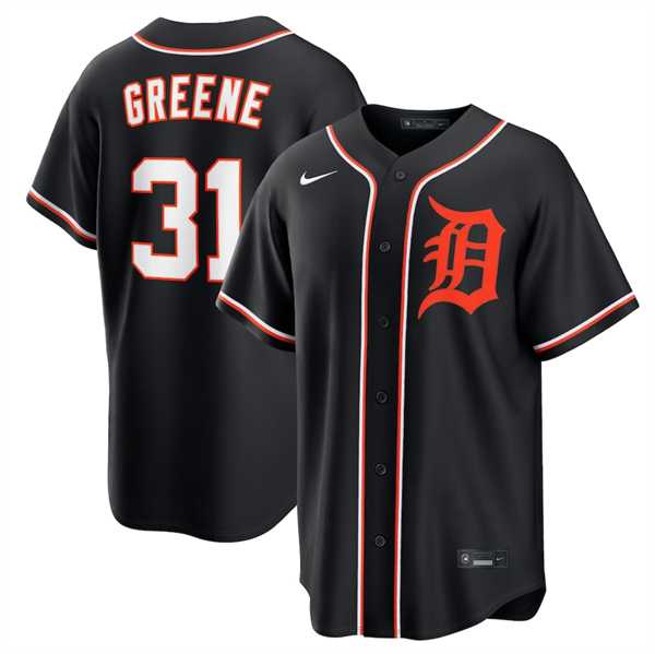 Men's Detroit Tigers #31 Riley Greene Black Out Stitched Jersey Dzhi,We sell and wholesale Men's Detroit Tigers #31 Riley Greene Black Out Stitched Jersey Dzhi on line form chian!