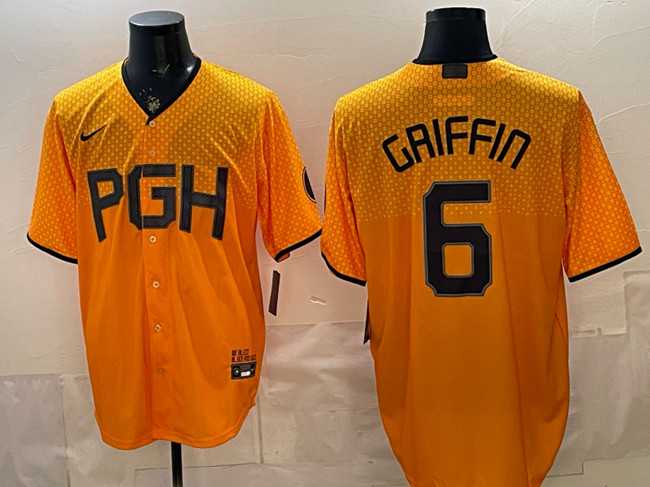 Men's Pittsburgh Pirates #6 Konnor Griffin Gold City Connect Stitched Jersey Dzhi,We sell and wholesale Men's Pittsburgh Pirates #6 Konnor Griffin Gold City Connect Stitched Jersey Dzhi on line form chian!