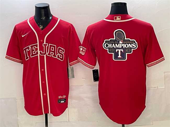 Men's Texas Rangers Team Big Logo Red 2026 City Connect Stadium Stitched Jerseys Dzhi,We sell and wholesale Men's Texas Rangers Team Big Logo Red 2026 City Connect Stadium Stitched Jerseys Dzhi on line form chian!
