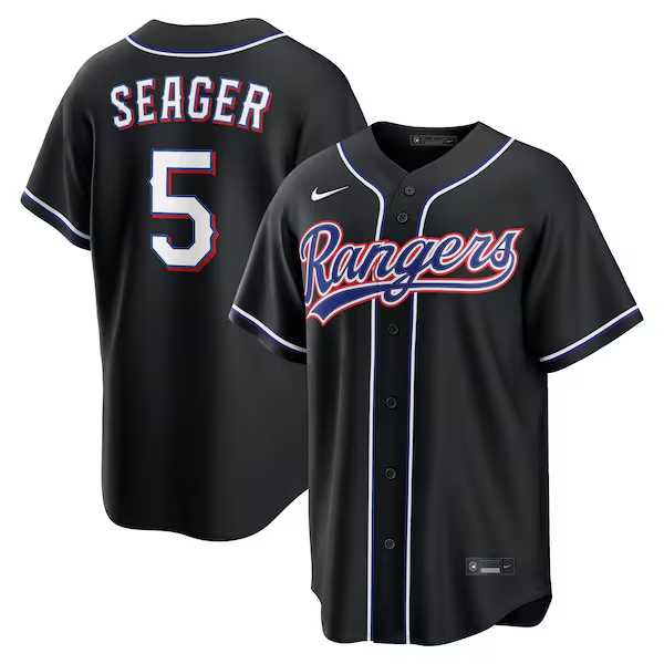 Men's Texas Rangers #5 Corey Seager Fashion Replica Black Out Jersey Dzhi,We sell and wholesale Men's Texas Rangers #5 Corey Seager Fashion Replica Black Out Jersey Dzhi on line form chian!