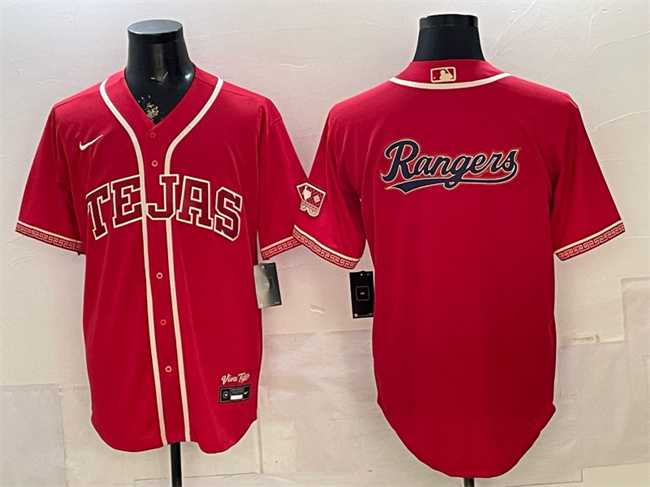 Men's Texas Rangers Team Big Logo Red 2026 City Connect Stadium Stitched Jersey Dzhi,We sell and wholesale Men's Texas Rangers Team Big Logo Red 2026 City Connect Stadium Stitched Jersey Dzhi on line form chian!